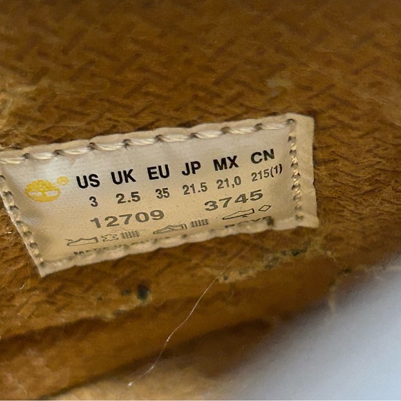 Timberland Boots‎ Size 3 Youth Boys 6 inch  Primaloft Waterproof Wheat Nubuck - Picture 6 of 10